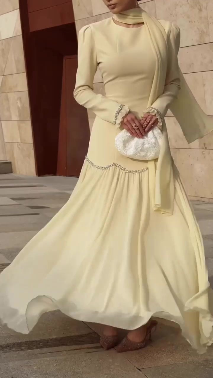 Abaya Party Vestidos Largos Muslim 2026