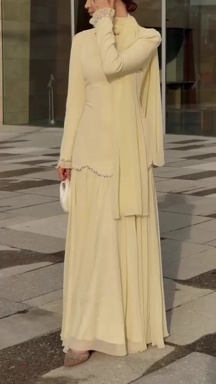 Abaya Party Vestidos Largos Muslim 2026