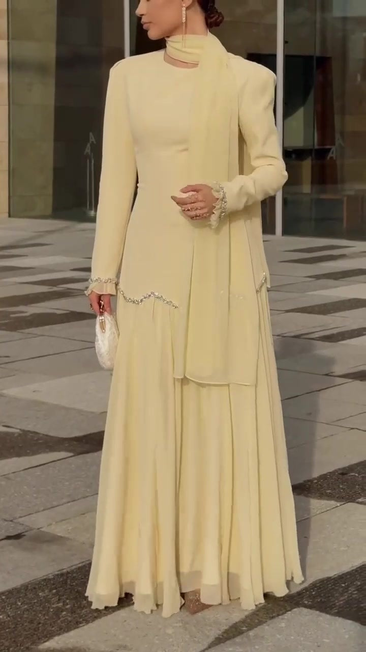 Abaya Party Vestidos Largos Muslim 2026