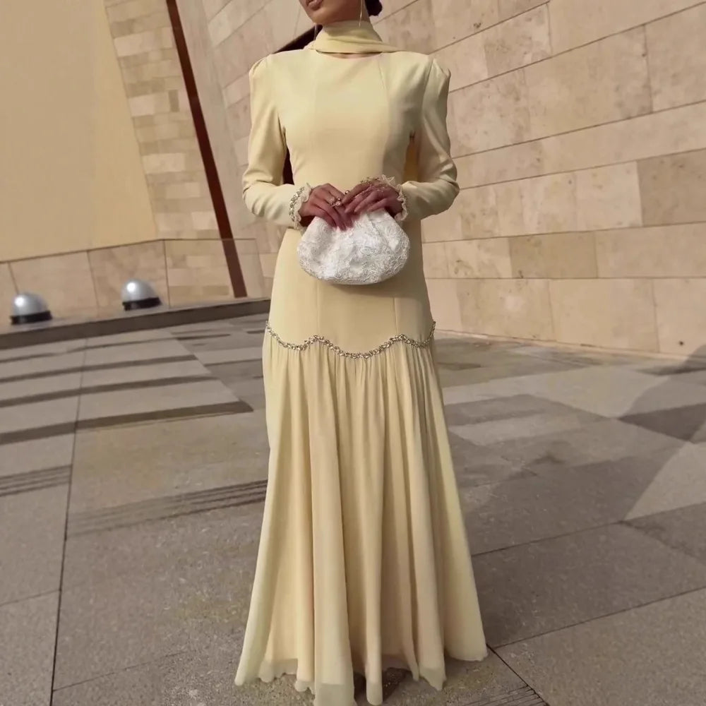 Abaya Party Vestidos Largos Muslim 2026