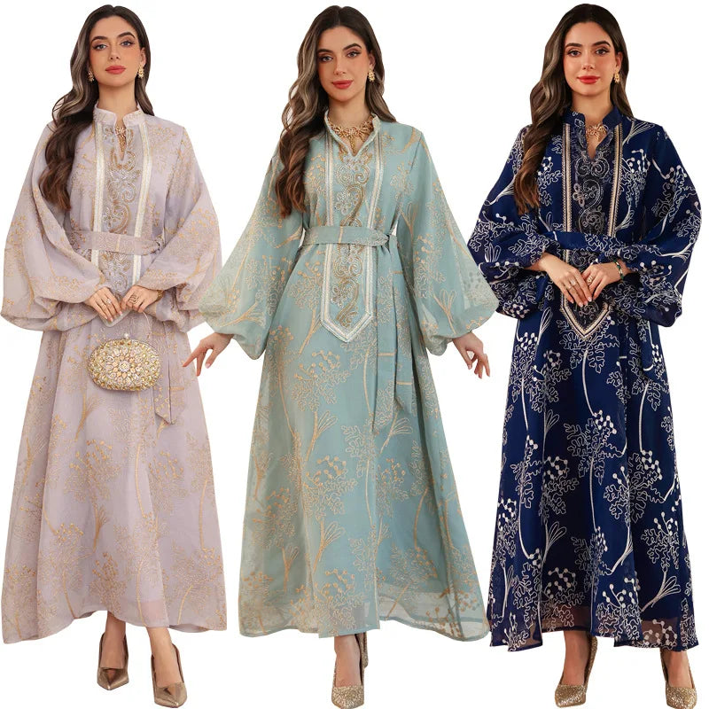 Eid Women party Dress Ramadan Abaya