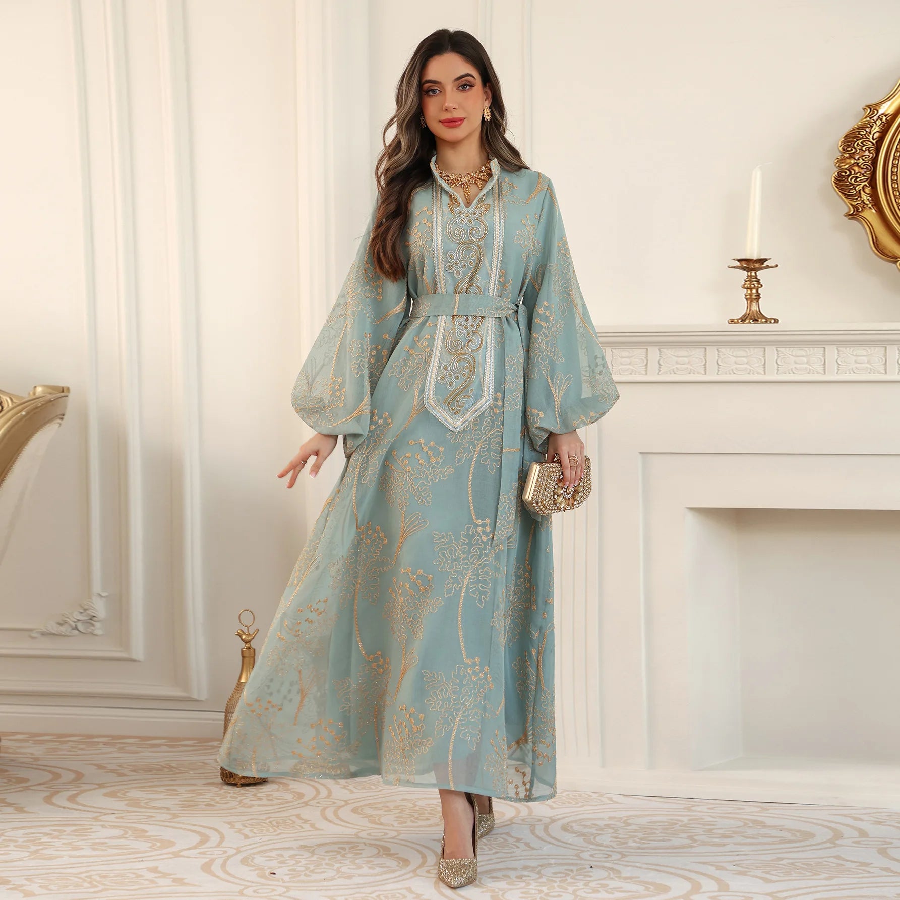 Eid Women party Dress Ramadan Abaya