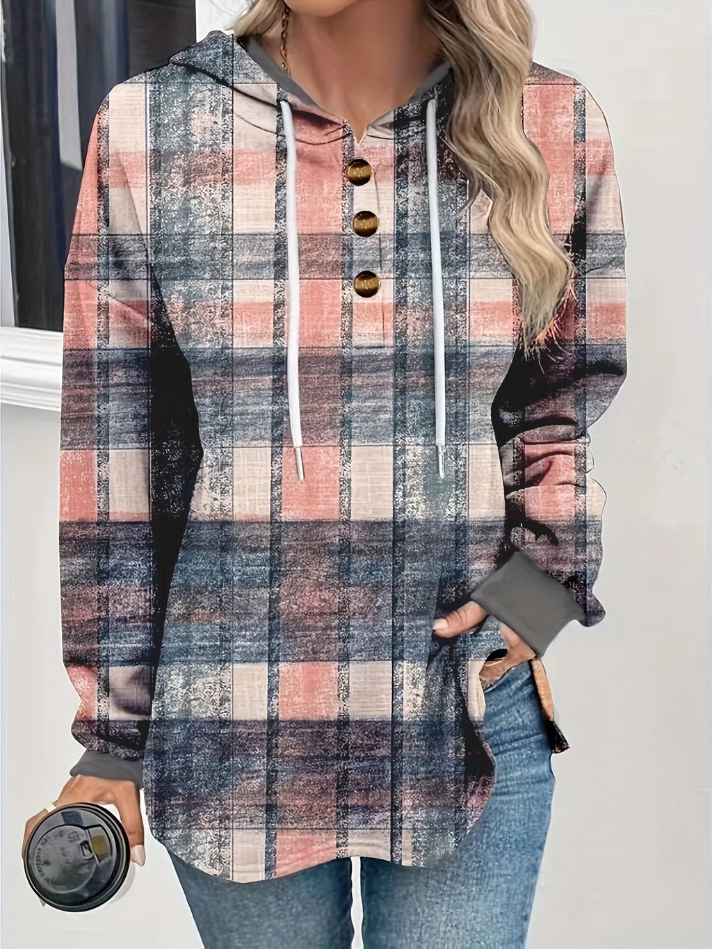 Plaid print Jacket