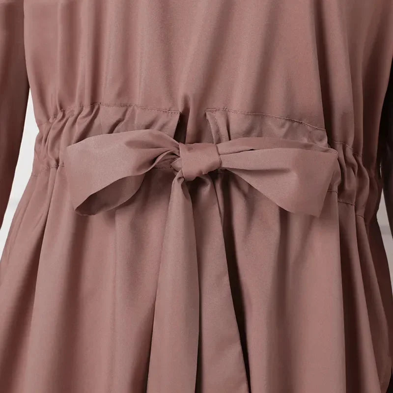 Eid Muslim Set Women Shirt Sashes Wide Leg Pants Suit Ramadan Morocco Dubai Outfits 2 Piece Set Arab Jalabiya Modest Ensemble