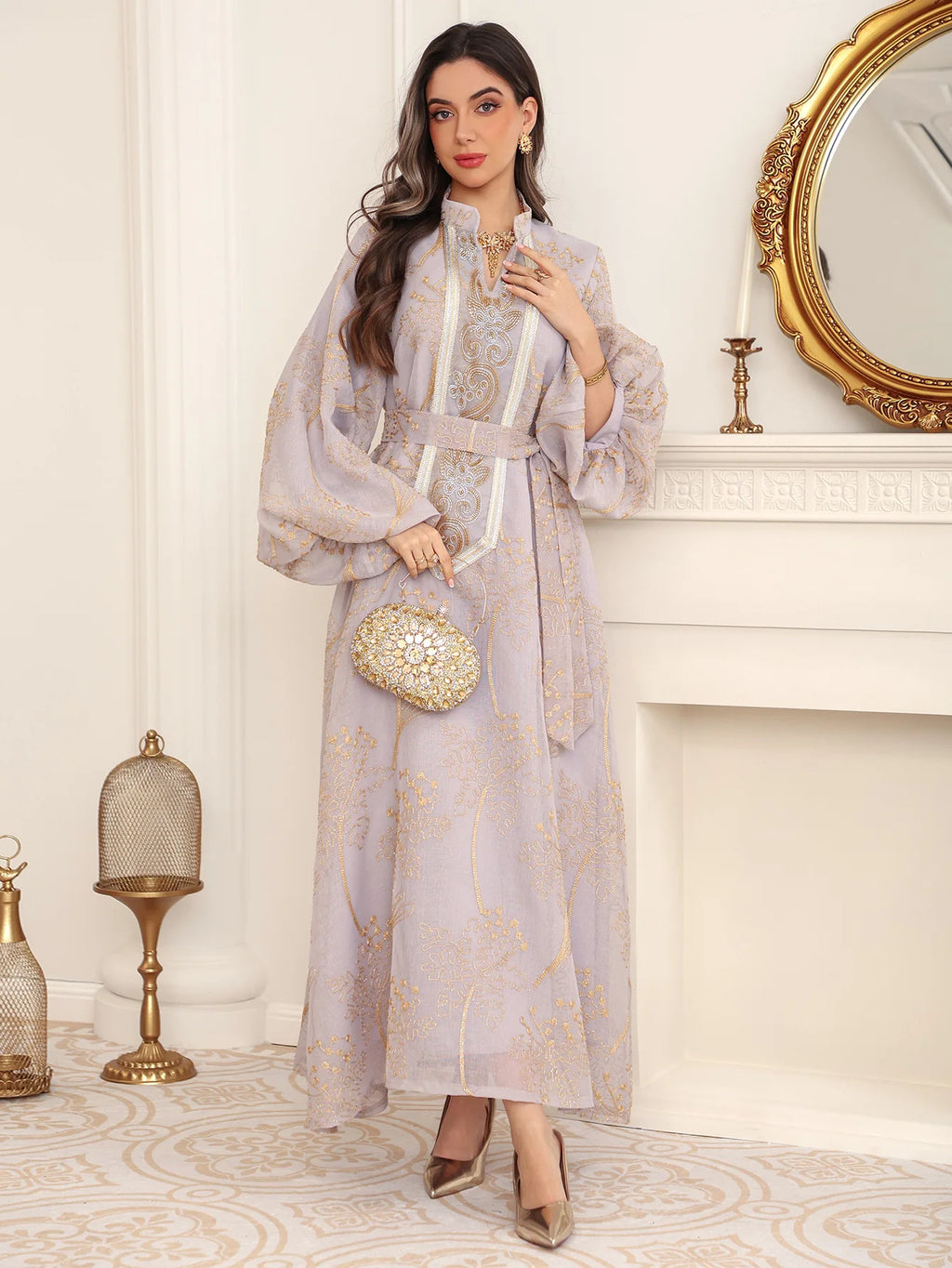 Eid Women party Dress Ramadan Abaya