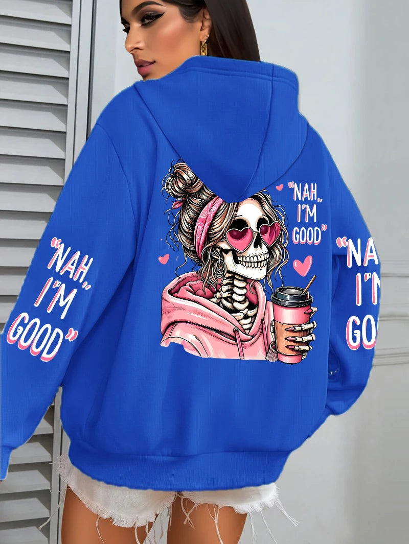 Expensive Talks Back Funny Printing Womens Hoodie