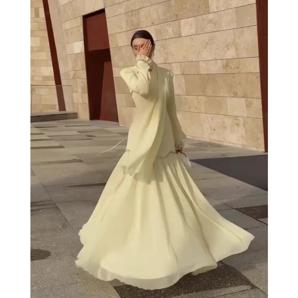 Abaya Party Vestidos Largos Muslim 2026