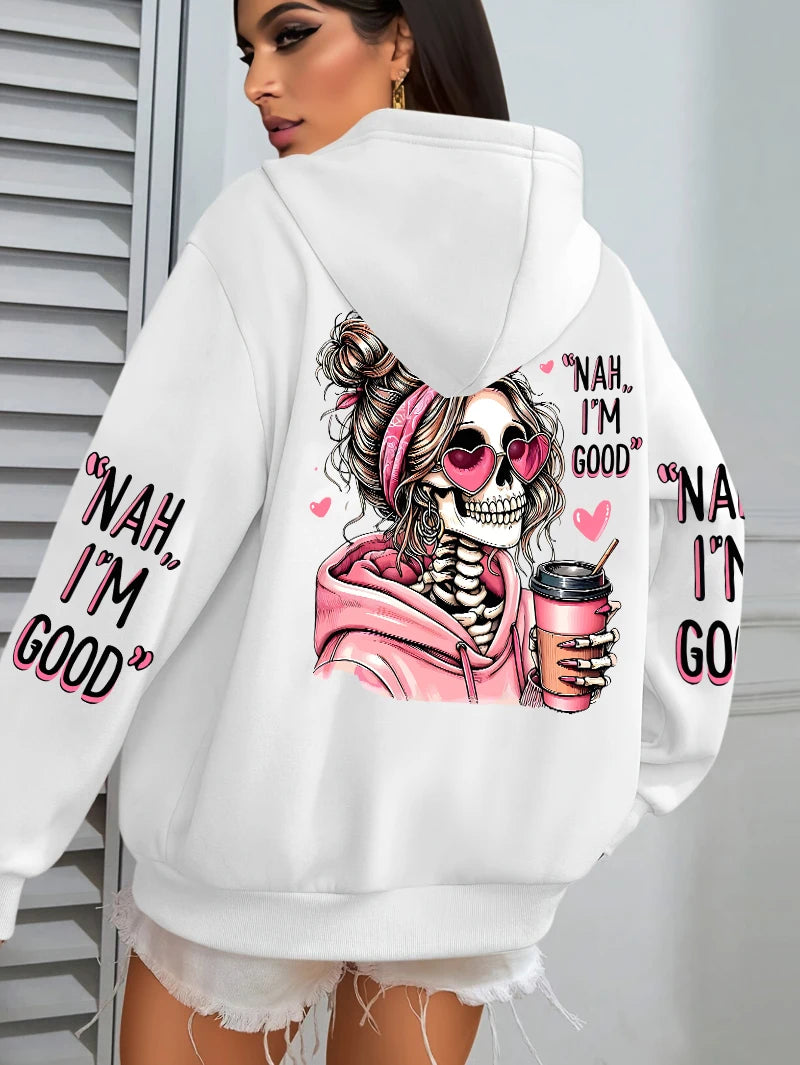 Expensive Talks Back Funny Printing Womens Hoodie